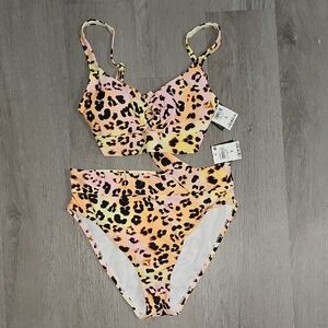 BAR III Summer Heat Leopard Bikini SIZE S